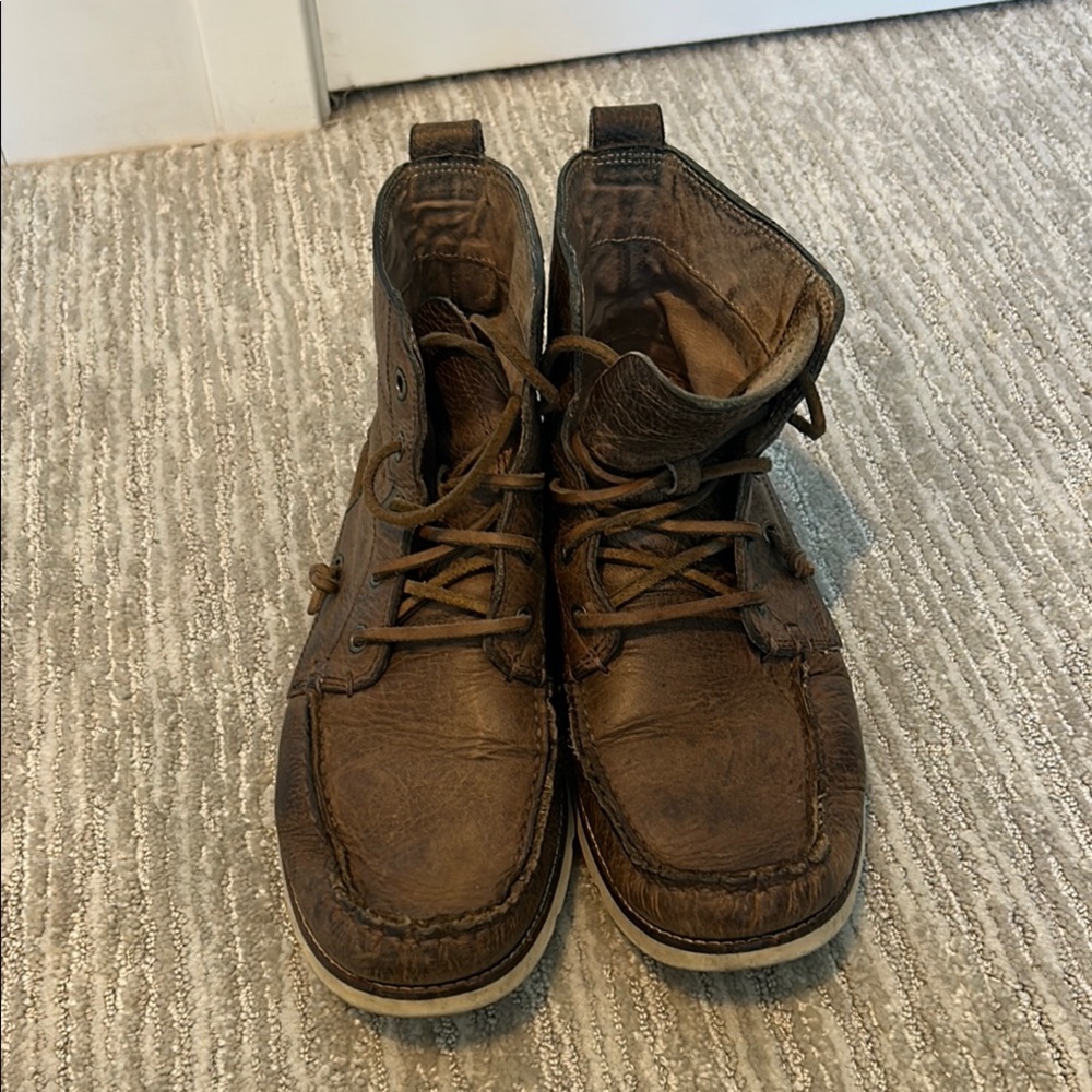 John Varvatos Star USA Men's Brown Leather Boots size 9